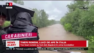 TINERI ROMÂNI, LUAȚI DE APE ÎN ITALIA. Știri B1TV_1 iunie 2024