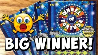 **BIG WIN on WHEEL OF FORTUNE!!!** 5X TICKETS! ✦ Texas Lottery Scratch Off Tickets