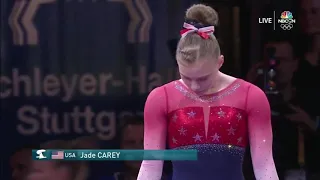 Jade Carey Vault Team Final 2019 World Championships