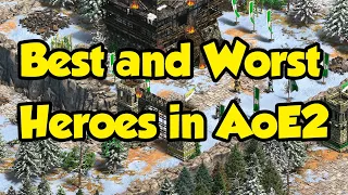 Best and Worst Heroes in AoE2