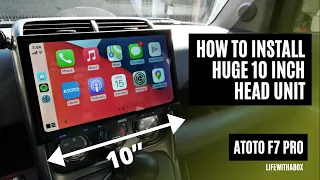 HUGE 10 INCH Universal Car Head Unit INSTALL // ATOTO F7 Pro Apple CarPlay Android Auto