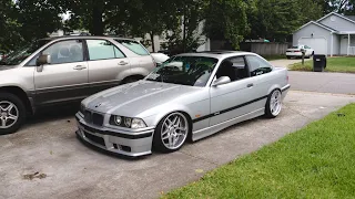 Lowering A BMW E36 & Test Fitting Blitz 03 and Style 37 M Parallel Wheels
