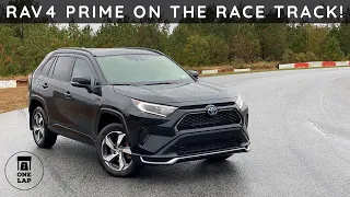 One Lap in the 2021 Toyota RAV4 Prime on The Race Track!