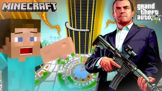 GTA 5 IN MINECRAFT || how to download gta 5 mod in minecraft || gta 5 mod download in mcpe || #gta5