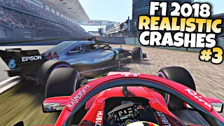 F1 2018 REALISTIC CRASHES #3