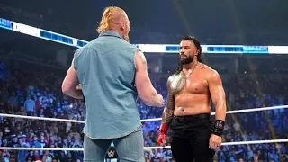 Brock lesnar Return and attacks Roman Reigns wwe smackdown June 17 ,,2022