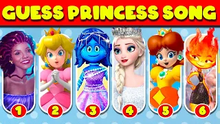 Guess PRINCESS Song 👑 Ruby Gilman, Elsa, Mario, Peach, The Little Mermaid, Lady Bug, Sing 2