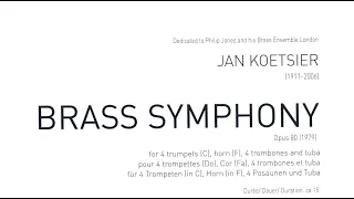 Koetsier - Brass Symphony [score]