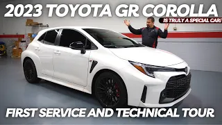 The Toyota GR Corolla is Truly a Special Car | First Service and Technical Tour