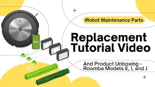 iRobot Roomba Model E, I, and J Vacuum Replacement Replenishment Kit Product Unboxing and Install