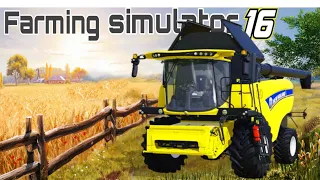 Using new holland tools harvester & bale tool in Farming simulator 16||