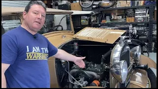 Solving backfiring and stalling on sudden stops problem on 1929 Ford Model A roadster