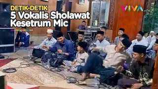 Para Vokalis Kaget Kesetrum Mic saat Bersholawat, Gerakan Bak Koreografi