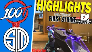 TSM vs 100 Thieves / HIGHLIGTS / QUARTER FINAL / First Strike North America NSG Tournament Qualifier