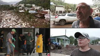 A destruição no município de Muçum após ciclone no RS | AFP