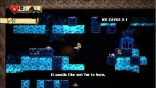 Spelunky XBLA (1080i HD) Mini-Guide #4-ALT2: Surviving the Caves (w/o shotgun & vert. nav. aid)