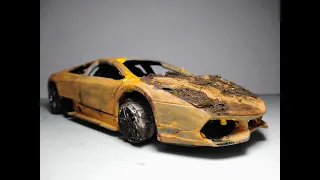 Damaged Lamborghini Murciélago Restoration and Personalization - SuperCar  Model Car Restoration