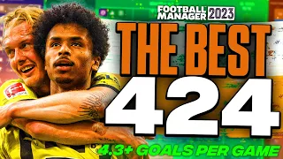 The BEST 424 FM23 Tactic Scores 4.3+ Goals Per Game! | FM23 Tactics