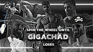 spine the wheel until Gigachad losses 🗿🚬 || anime character 1v1 || 🌚🌝 || who is stronger ||