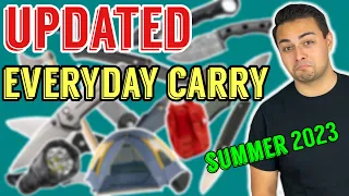 *UPDATED* SUMMER 2023 EDC GEAR HAUL POCKET DUMP | What Am I carrying? | Knives, Flashlights, Tools!