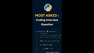 Most Asked Coding Interview Question (Don't Skip !!😮) #shorts