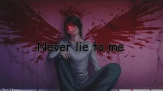 Rauf faik- Never lie to me With lyrics - (Nightcore)