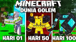 100 Hari Minecraft Tapi Aku Jadi GOLEM Penjaga Village