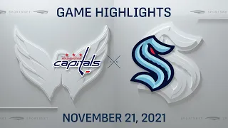 NHL Highlights | Capitals vs. Kraken - Nov 21st 2021