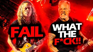 JAMES HETFIELD REACTION WHEN KIRK HAMMETT FORGETS SOLO LIVE (2023) #METALLICA