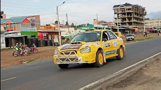 WRC Safari Rally.cars arriving in Naivasha.