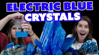 All About Chalcanthite | Unboxing & Growing ELECTRIC BLUE Gems