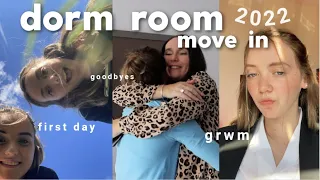 MOVING INTO MY DORM ROOM 2022 & GRWM FOR MY FIRST DAY | boarding school