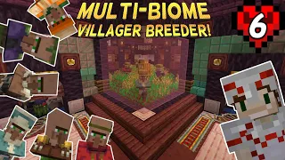 I Built A Multi-Biome Villager Breeder In Minecraft Hardcore! Ep 6