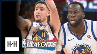 Klay Thompson & Draymond Green Full Game 1 Highlights Warriors vs Spurs 2018 Playoffs - TOO GOOD!