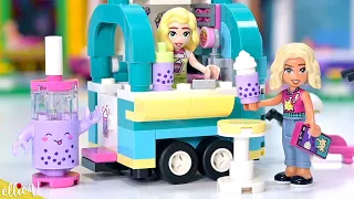 No such thing as too much bubble tea 🧋 Lego Friends Mobile Bubble Tea Shop build & review