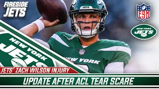 Jets' Zach Wilson injury update after ACL tear scare