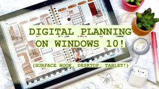 Digital Planning on Windows! // Xodo App Windows Surface, Surfacebook, Windows 10, Desktop