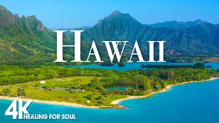 HAWAII 4K Scenic Relaxation Film - Peaceful Piano Music - Travel Nature ( 4K Video Ultra HD)