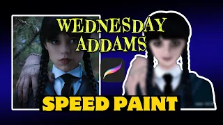 Wednesday Addams | Wednesday Netflix | SPEED PAINT | Procreate | JeRani Arts