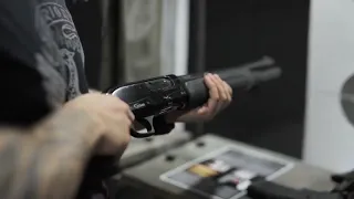 Man Holding a Shotgun at a Shooting Range No Copyright Royalty free Stock Video #guns #12ga