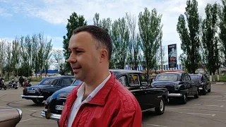 Парад ретро-автомобилей в честь Дня Победы в Великой Отечественной войне в Херсоне