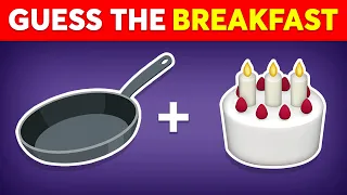Guess The FOOD By Emoji? 🥛🥞 Food For Breakfast Quiz | Monkey Quiz