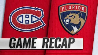 Tatar, Canadiens top Panthers for third straight win