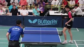 Oh Sang Eun - an Amazing Block in a Table Tennis Game