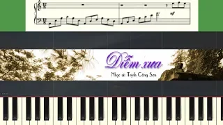 Diễm Xưa - Trịnh Công Sơn | Piano tutorial + Sheet - Hướng dẫn Piano cover