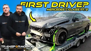 REBUILDING A MERCEDES C-CLASS AMG LINE | MERCEDES COUPE PT. 2