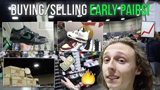 BUYING/SELLING EARLY PAIRS AT A SNEAKER EVENT👀! (Finding Deals, Making Flips, Etc.)