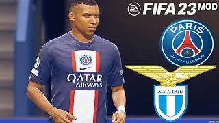 PSG vs LAZIO FIFA 23 MOD PS5 Realistic Gameplay & Graphics Ultimate Difficulty Career