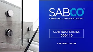 SADEV - 000110 Assembly guide: Adjustable standoff glass railing