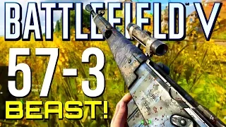 Battlefield 5: 57-3 with New MAS-44! (Battlefield V Multiplayer Gameplay)